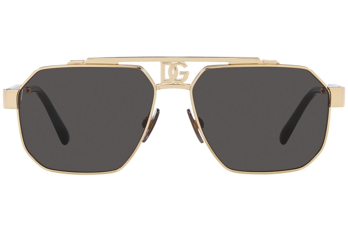Dolce & Gabbana DG2294 (02/87) 59 | Unisex Altın Güneş Gözlüğü
